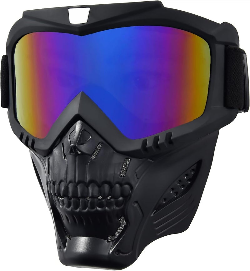 PLOOTA Motorcycle Face Mask Full Face,Dirt Bike Goggles Motocross, ATV, Offroad, Riding Racing Goggles for Men Women - Image 1